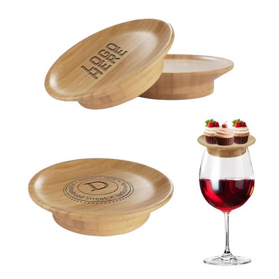 Bamboo Wine Glass Charcuterie Topper