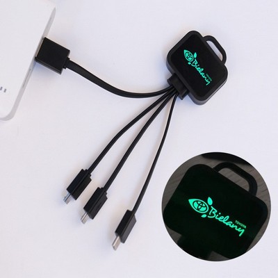 Charging Cable 3in1 With Custom LED Luminous Logo