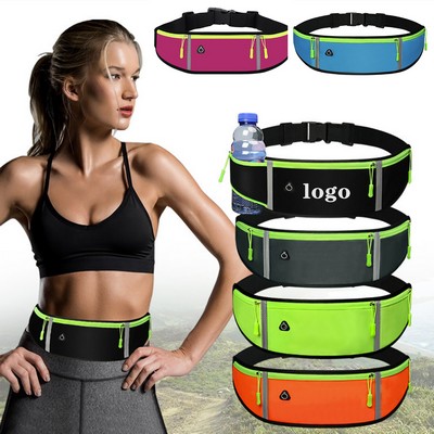 Fanny Pack With 3 Zipper Pockets