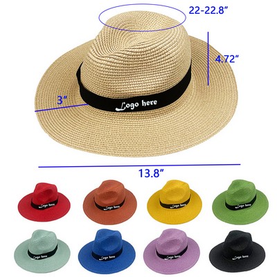 Wide Brim Straw Beach Hats for Women