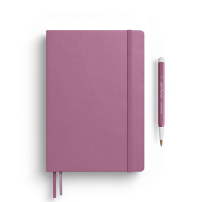 A5 Medium Hardcover Notebook - Dusty Rose, Dotted Pages