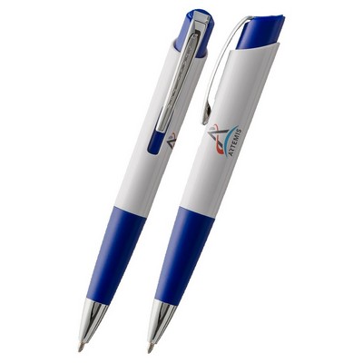 White and Blue Eclipse Space Pen