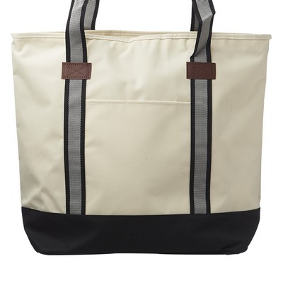 Large Sea Coast Polyester Tote Bags