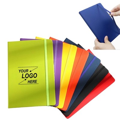 Wholesale A5 Candy - Colored Business Strap Notebooks