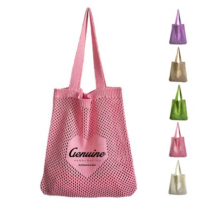 Knitted Hollow Woven Tote Bag