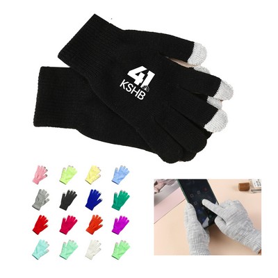 Unisex Knit Touch Screen Glove