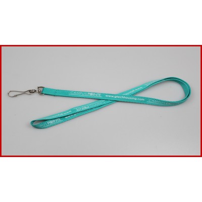 3/8" Polyester Screen Printed Lanyard