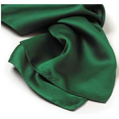 Kelly Green Polyester Satin Scarf - 8"x45"