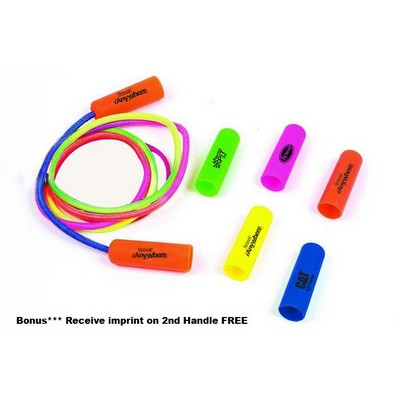 7' Blue Handle Rainbow Colored Jump Rope