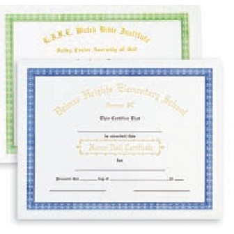 Stock Personalized Certificate w/Foil (Award)