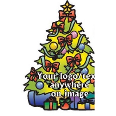 Christmas Tree Promotional Ornament w/ Black Back