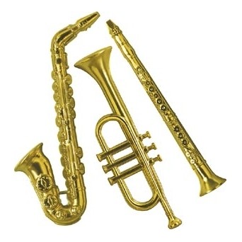 Gold Plastic Musical Instruments