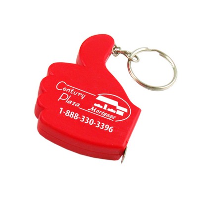 Thumbs Tape Measure w/ Key Chain- Close out