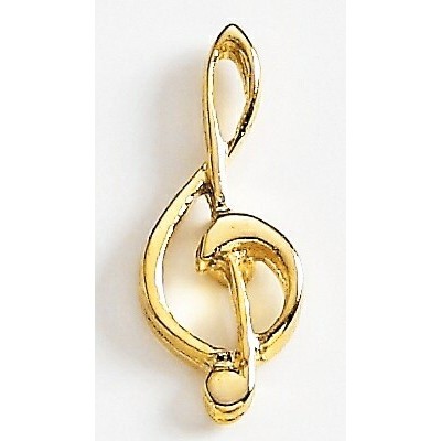 G Clef Marken Design Quick Ship Cast Lapel Pin (Up to 1")