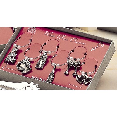 Marken Design Wine Charms Set - Wedding