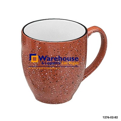 16 Oz. Santa Fe Bistro 2 Tone Mug (Terra Cotta Out/White In)