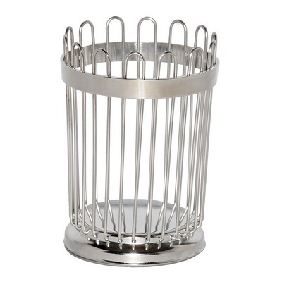 Polished Round Bread Stick Wire Basket