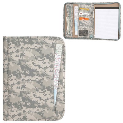 Deluxe Digital Camo Padfolio w/5 Credit Card Pocket