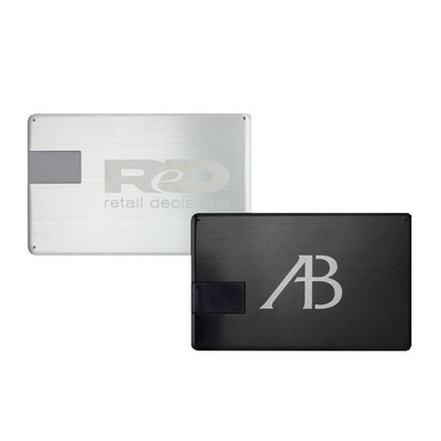 Metal Credit Card Style USB Flash Drive (1 - 64 GB)