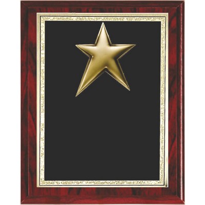 Mahogany Brown Star Plaque (8"x10")