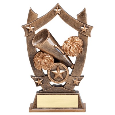 Cheer Stars Resin Award - 6 1/4"