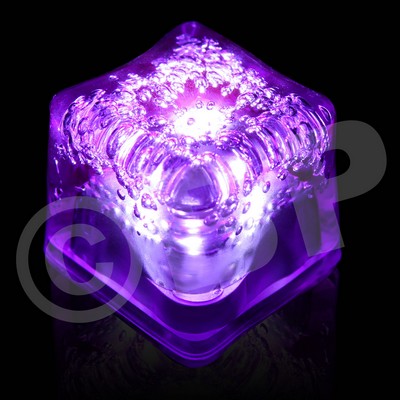 Blank Purple Lited LED Ice Cube