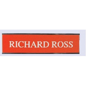 Engraved #5 Wall or Desk Sign w/Plexiglass Base (1 Line / 3"x10")