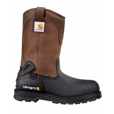 11" Carhartt® Men's Brown & Black Insulated Steel Toe Waterproof Wellington Boots