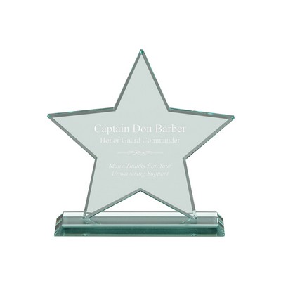 7" Jade Glass Star