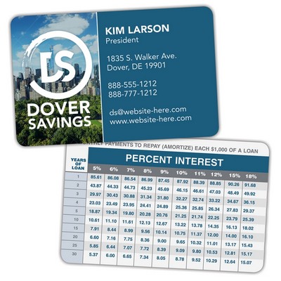 Laminated Wallet Card - 3.5x2.25 (2-Sided) - 14 pt.