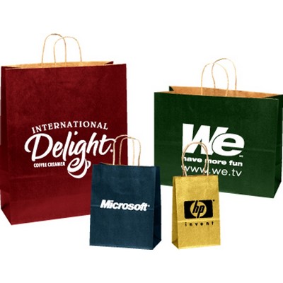 Matte Colored Paper Shopping Bag (8"x 4"x 10")