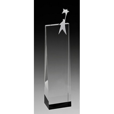 Super Starman Crystal Award 11 3/4"H