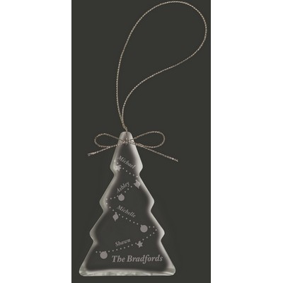 Tree-Trimming Optic Crystal 3'' Fir Tree Holiday Ornament