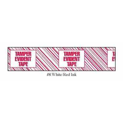 Stock Imprinted Polypro Tape 3" x 1,000yds (Tamper Evident Tape)