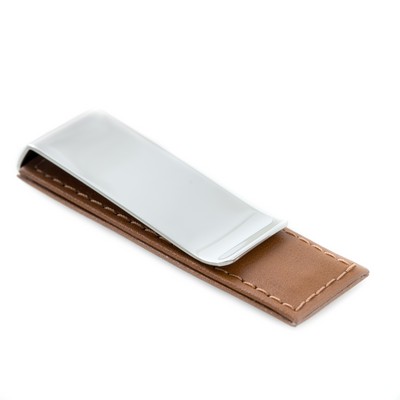 Money Clip - Brown