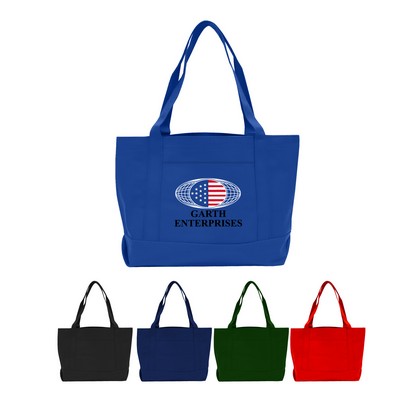 600 Denier Polyester boat tote with open front pocket