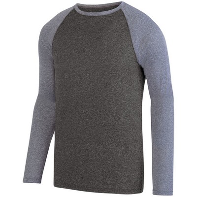 Kinergy Two Color Long Sleeve Raglan Tee