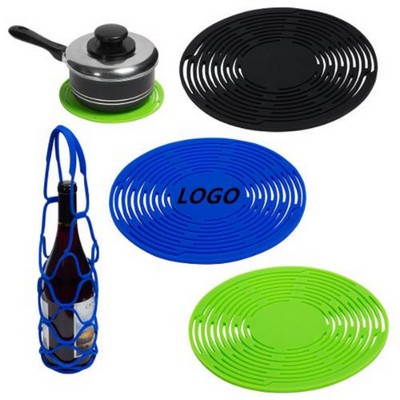 Convertible Silicone Bottle Carrier Silicone Insulation Mat