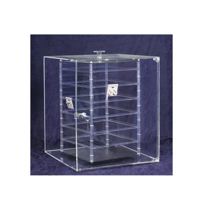 Short Acrylic Rotating Hanging Earring Display Case