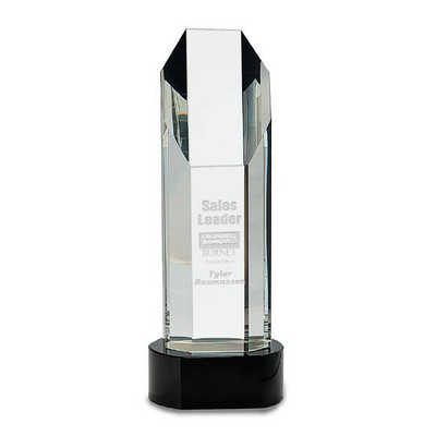 Citadel Crystal Award, 10 3/4"H