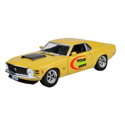 7"x2-1/2"x3" Ford® 1970 Boss Mustang Die Cast Car w/ Full Color Graphics (u)