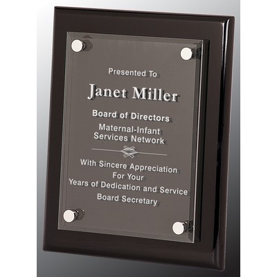 Black Piano Finish Floating Acrylic Plaque