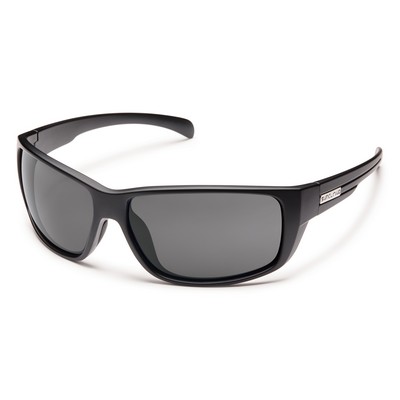 Smith® Matte Black/Gray Suncloud® Milestone Polarized™ Sunglasses