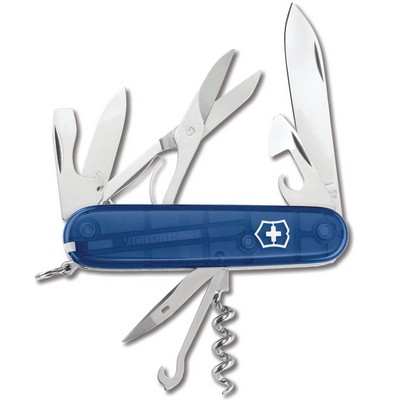 Swiss Army Climber Knife Translucent Sapphire Blue