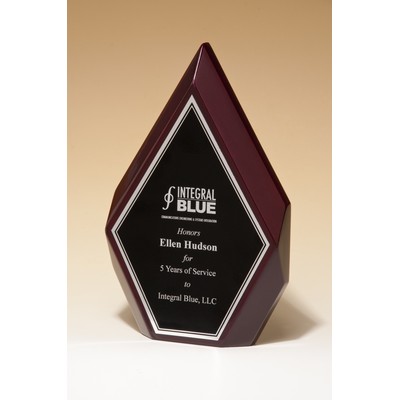 High Gloss Rosewood Diamonds Plaque