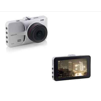 Minolta® Silver Full HD 1080P Car Camcorder