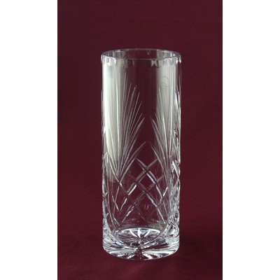 10" Cylinder Lead Crystal Vase Award