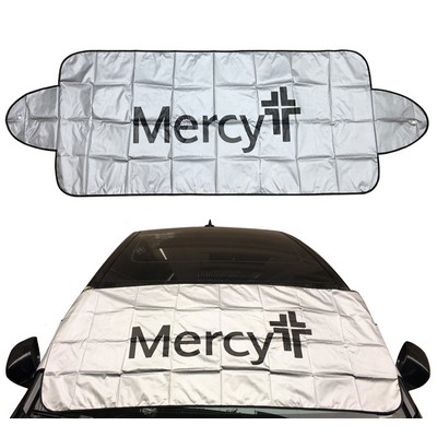 210T Frost Guard Windshield Cover Ice Protector & Sunshade(2 in 1)