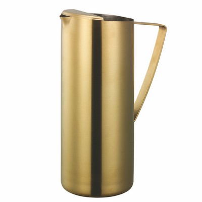 1.9 Liter Brushed Vintage Gold Slim Water Pitcher