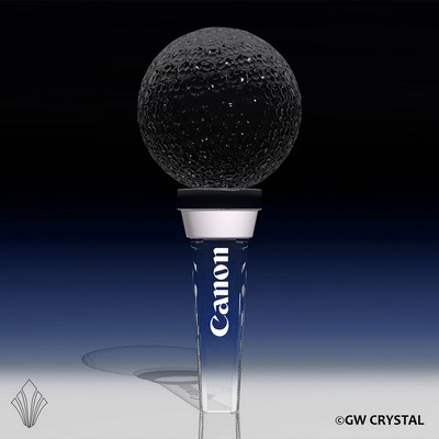 Golf Ball Crystal Bottle Stopper